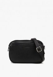 Czarna Dwukomorowa Torebka Typu Listonoszka Ellirin. Czarne shopper bag damskie Renee, bez wzorów, bez dodatków. Za 129.99 zł.