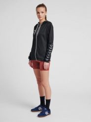 Bluza do piłki nożnej damska Hummel zip hml AUTHENTIC Poly. Czerwone bluzy z kapturem damskie HUMMEL, s, z dzianiny. Za 174.30 zł.