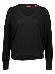 ESPRIT Sweter w kolorze czarnym rozmiar: XS. Czarne swetry klasyczne damskie Esprit, xs, z bawełny, bez kołnierzyka. Za 74.63 zł.