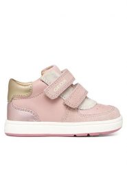 Geox Sneakersy B Biglia Girl B564CA 085NF C8108 Różowy. Czerwone buty sportowe dziewczęce Geox, bez wzorów, ze skóry, bez zapięcia. Za 299.99 zł.
