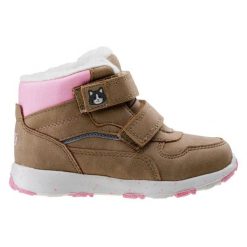 Buty Bejo Eladio G 92800280576 brązowe brązowe. Brązowe botki dziewczęce bez wzorów, z gumy, bez ramiączek. Za 244.33 zł.