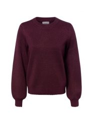 Nümph Sweter z dzianiny - Nubir Solid Kobiety lila, XL. Swetry klasyczne damskie Nümph, xl, z dzianiny, bez kołnierzyka. Za 349.95 zł.