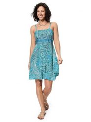 Ipanima Sukienka w kolorze turkusowo-niebieskim rozmiar: 34-40. Niebieskie sukienki damskie Ipanima, bez wzorów, bez kołnierzyka, bez ramiączek, midi. Za 56.99 zł.