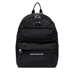 Plecak Versace Jeans Couture. Czarne plecaki męskie Versace Jeans Couture, bez wzorów, z jeansu. Za 1,199.00 zł.