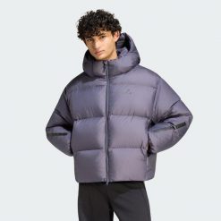KURTKA PUCHOWA Z.N.E. Szare kurtki treningowe męskie Adidas, l, bez wzorów, z materiału, climawarm (adidas). Za 1,129.00 zł.