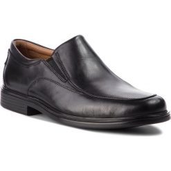 Półbuty CLARKS - Un Aldric Walk 261373517 Black Leather. Czarne buty wizytowe męskie Clarks, ze skóry, bez zapięcia. Za 459.00 zł.