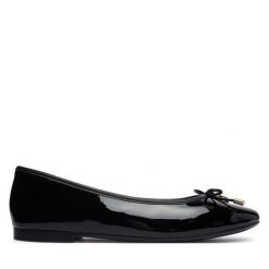 Baleriny Tommy Hilfiger. Czarne baleriny damskie Tommy Hilfiger, bez wzorów, bez obcasa. Za 409.99 zł.