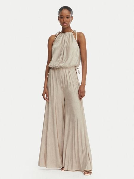 BOSS Kombinezon Edecki 50559000 Beżowy jasny Regular Fit. Brązowe kombinezony damskie Boss, xl, bez wzorów, z syntetyku, bez kołnierzyka, bez ramiączek. Za 1,249.00 zł.