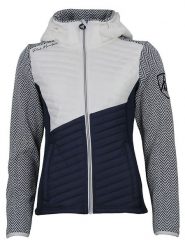 Peak Mountain Kurtka przejściowa w kolorze biało-granatowym rozmiar: S. Białe kurtki damskie Peak Mountain, s, bez wzorów, bez kaptura. Za 267.92 zł.