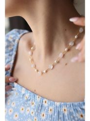 Pierres delicates Pozłacany naszyjnik z kwarcem różowym - dł. 43 cm rozmiar: onesize. Czerwone naszyjniki damskie Pierres delicates, pozłacane. Za 78.28 zł.