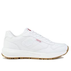 Buty sportowe unisex Lotto STRAIGHT. Białe buty sportowe na co dzień damskie Lotto, bez wzorów. Za 119.00 zł.