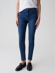 OPUS Dżinsy "Enja" - Skinny fit - w kolorze granatowym rozmiar: 42/L28. Niebieskie jeansy damskie Opus. Za 239.95 zł.