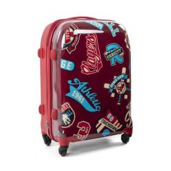 Duża walizka podróżna na kółkach 23" : kolor - red athletic. Czerwone torby na laptopa damskie Keter, bez wzorów, duże. W wyprzedaży za 292.00 zł.