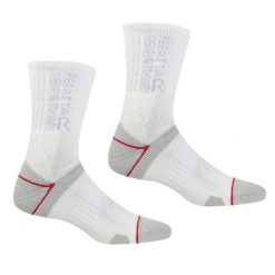 Skarpety do chodzenia damskie Blister Protect II 2-pak. Szare skarpetki damskie Regatta, bez wzorów. W wyprzedaży za 49.99 zł.