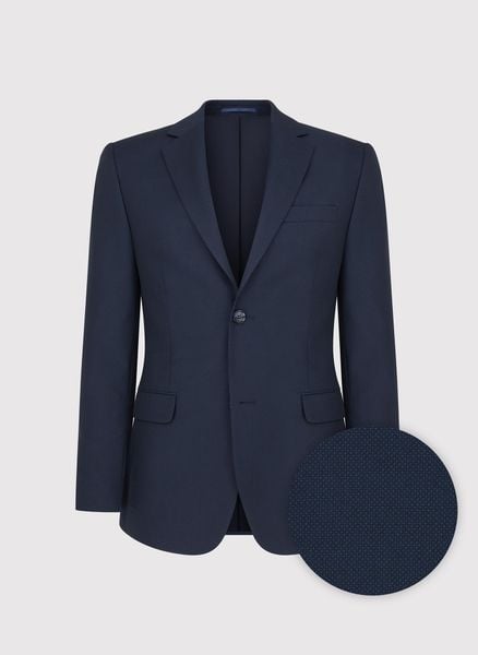 PAKO LORENTE – Granatowa wełniana marynarka garniturowa. Marynarki męskie Pako Lorente, bez wzorów, z wełny. Za 1,189.99 zł.