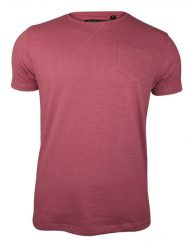 Różowy T-Shirt (Koszulka) z Kieszonką, Bez Nadruku -Brave Soul- Męski, Okrągły Dekolt, Łososiowy. Czerwone t-shirty męskie Brave Soul, na lato, l, bez wzorów, z bawełny, bez kołnierzyka. Za 45.00 zł.