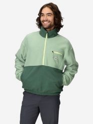 Marmot Bluza polarowa "Retro Rocklin" w kolorze zielonym rozmiar: S. Zielone bluzy bez kaptura męskie Marmot, s, z materiału. Za 211.31 zł.