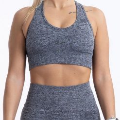 Xtreme Sportswear damski top sportowy Antracyt melanż. Szare topy sportowe damskie XTREME, xl, bez wzorów, bez ramiączek. Za 99.99 zł.