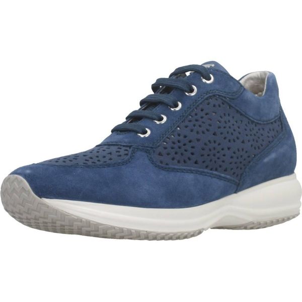 Buty GEOX D HAPPY A Niebieski. Niebieskie obuwie trekkingowe damskie Geox. Za 427.99 zł.