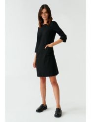 TATUUM Sukienka w kolorze czarnym rozmiar: 34. Czarne sukienki damskie Tatuum, na co dzień, bez wzorów, bez kołnierzyka, bez ramiączek, mini, proste. Za 217.95 zł.