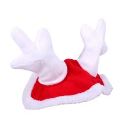 Czapka renifera - święta QHP. Czerwone czapki męskie QHP, bez wzorów, z futra, wizytowe. Za 103.00 zł.
