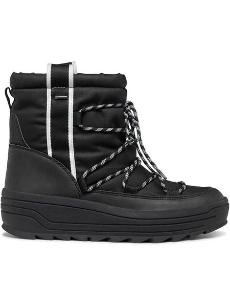 Geox Kozaki zimowe "Milleiny" w kolorze czarnym rozmiar: 37. Czarne kozaki damskie Geox, bez obcasa. Za 226.77 zł.