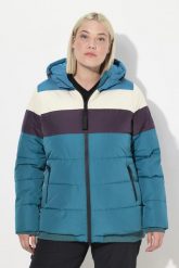 Damskie Kurtka funkcyjna wodoodporna dwukierunkowy zamek błyskawiczny kaptur. Niebieskie kurtki damskie Ulla Popken, plus size, bez wzorów, z materiału, z kapturem. Za 699.99 zł.