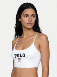 Polo Ralph Lauren Góra od bikini 21612454 Biały. Białe bikini damskie Polo Ralph Lauren, bez wzorów. Za 599.99 zł.