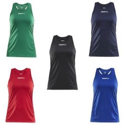 Koszulka treningowa damska Craft Rush Ärmellos. Czarne t-shirty damskie Craft, l, bez wzorów, z materiału, bez kołnierzyka. Za 171.00 zł.