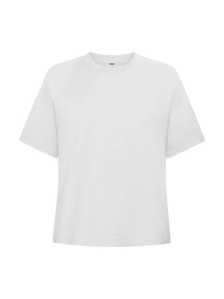 Clique Over-T Women Oversize T-shirt z białej bawełny. Białe t-shirty damskie CLIQUE, s, bez wzorów, z bawełny, bez kołnierzyka. Za 125.40 zł.