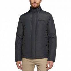 Kurtka GEOX M VINCIT Czarny. Czarne kurtki męskie Geox, m, bez wzorów, z tkaniny, casualowe, bez kaptura. Za 521.99 zł.