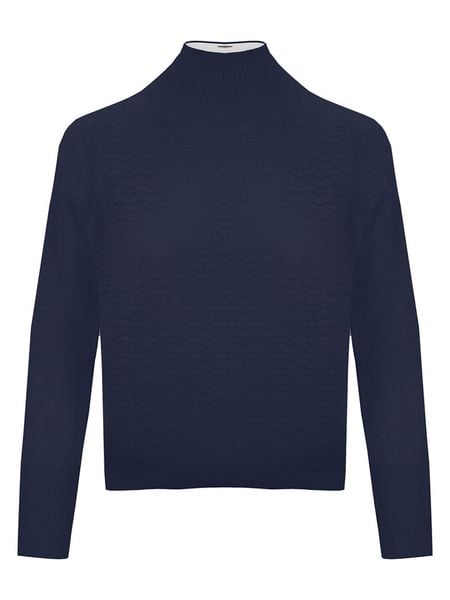 Malo Optimum Sweter w kolorze granatowym rozmiar: S. Niebieskie golfy damskie Malo Optimum, s, bez wzorów, z kaszmiru, bez ramiączek. Za 304.99 zł.