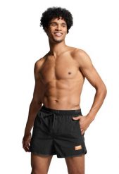 Kąpielówki męskie Puma, Track Shorts, czarne. Czarne kąpielówki męskie Puma, m, z aplikacjami, z dresówki. Za 221.12 zł.