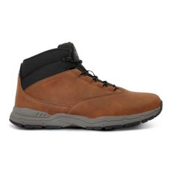 Buty trekkingowe Regatta Denison. Brązowe buty trekkingowe męskie Regatta, bez zapięcia, trekkingowe. W wyprzedaży za 249.99 zł.