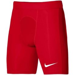 Męskie Spodenki Pro Strike DriFIT. Czerwone szorty męskie Nike, bez kołnierzyka. Za 149.99 zł.