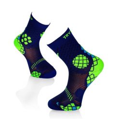 Niebiesko-żółte skarpetki kompresyjne do biegania. Niebieskie skarpetki damskie TRY TO FLY, bez wzorów. W wyprzedaży za 67.34 zł.