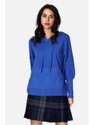 ASSUILI Bluza w kolorze niebieskim rozmiar: 40. Niebieskie bluzy z kapturem damskie Assuili. Za 140.53 zł.