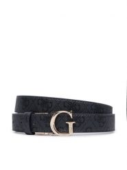 Guess Pasek BW9456 P6325 Czarny. Czarne paski damskie Guess, z aplikacjami, ze skóry. Za 174.99 zł.