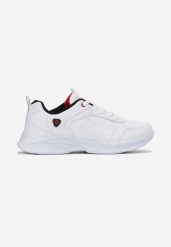 Biało-Czarne Buty Sportowe Thessarpia. Białe buty sportowe na co dzień męskie Born2be, z dresówki, bez zapięcia. Za 109.99 zł.