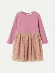 NAME IT Sukienka codzienna 13236039 Różowy Regular Fit. Czerwone sukienki dziewczęce Name it, bez wzorów, z syntetyku, bez ramiączek. Za 99.99 zł.