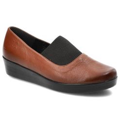 Brązowe Półbuty Maciejka Wygodne Skórzane Buty Damskie. Brązowe półbuty damskie Maciejka, bez wzorów, z gumy, bez obcasa, na platformie. Za 169.00 zł.