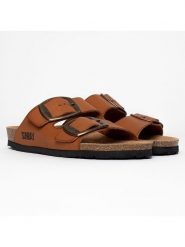 Sunbay Klapki "Calen" w kolorze jasnobrązowym rozmiar: 38. Brązowe klapki damskie Sunbay, bez wzorów, bez obcasa. Za 157.35 zł.