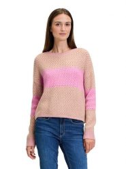 BETTY & CO Sweter w kolorze szarobrązowo-jasnoróżowym rozmiar: 42. Brązowe swetry klasyczne damskie Betty & Co., z wełny, bez kołnierzyka. Za 135.95 zł.