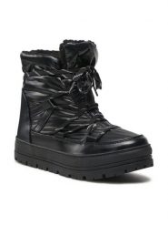 Jenny Fairy Trzewiki NS10103 Czarny. Czarne botki damskie Jenny Fairy, z materiału, bez obcasa, na płaskiej podeszwie, bez zapięcia. Za 159.99 zł.