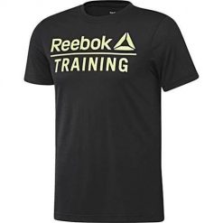 Koszulka sportowa damska Reebok Ree Training Spe. Czarne bluzki sportowe damskie Reebok, bez kołnierzyka, bez ramiączek. Za 132.00 zł.