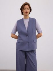 BGN Kamizelka w kolorze niebieskim rozmiar: 34. Niebieskie kamizelki damskie BGN. Za 139.54 zł.