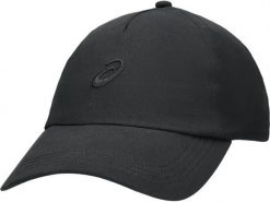 Czapka z daszkiem Asics Essential Running. Czarne czapki męskie Asics, bez wzorów, z materiału, sportowe. Za 99.00 zł.