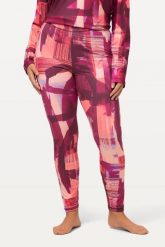 Damskie Narciarskie legginsy funkcyjne bardzo elastyczne z recyklingu. Fioletowe legginsy damskie Ulla Popken, plus size, bez wzorów, z elastanu. Za 223.99 zł.