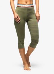 Legginsy termiczne damskie Ortovox 185 Rock N Wool Short Pants. Zielone bielizna termoaktywna damska ORTOVOX, l, bez wzorów, z bawełny. Za 378.39 zł.