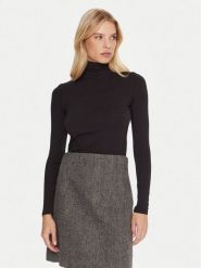Weekend Max Mara Golf Multif 2525946022 Czarny Slim Fit. Czarne golfy damskie Weekend Max Mara, s, bez wzorów, z wiskozy, bez ramiączek. Za 359.99 zł.